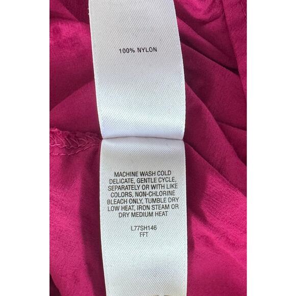 Cabela's Womens Medium Purple Button Front Shirt 100% Nylon Roll Tab Sleeves - Picture 6 of 9